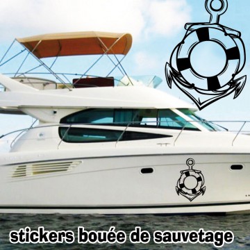  adhésif coque bateau Bouée de sauvetage 