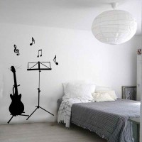 Stickers autocollant guitare 10