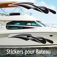 Autocollant coque Bateau Tribal SaT11