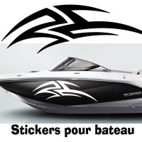 Autocollant coque Bateau Tribal SaT13