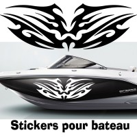 Autocollant coque Bateau Tribal SaT17