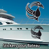 Autocollant coque Bateau Tribal SaT23