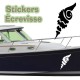 Stickers Autocollant coque Bateau Coquillage 4