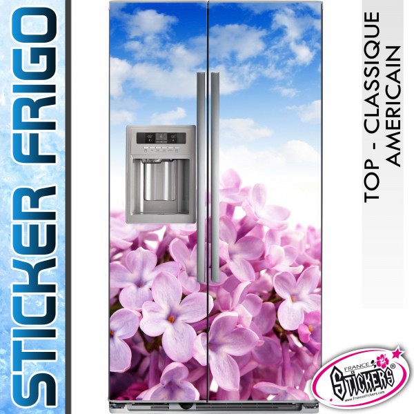 Stickers Frigo Fleur Orchidée - Américain & Classique