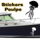 Stickers Autocollant coque Bateau Poulpe 7