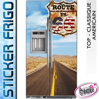 Stickers Frigo Route 66 USA