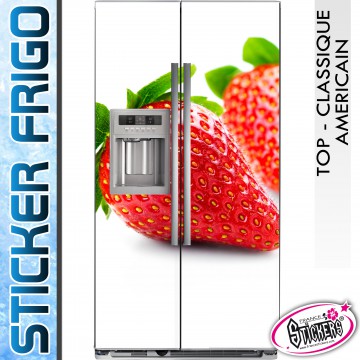 Stickers Frigo Fraise