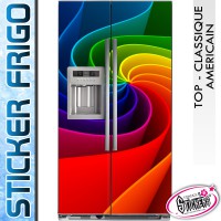 Stickers Frigo Couleur Spirale