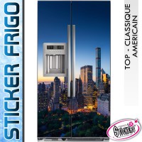 Stickers Frigo New York Building Central Park de Nuit