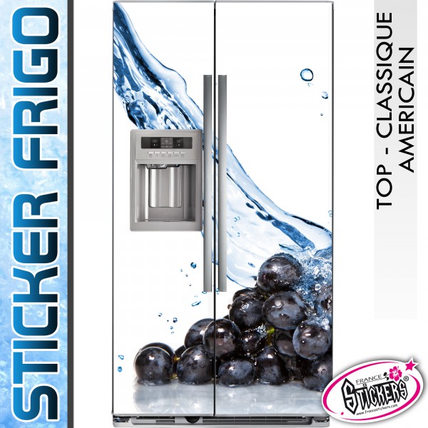 Stickers Frigo Raisin - Américain & Classique