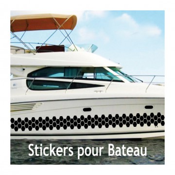 Adhesif coque Bateau Vague vendu par 2