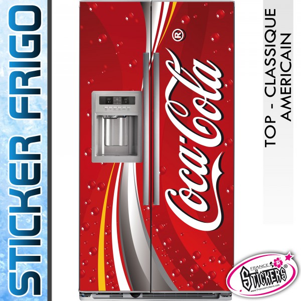 Stickers Frigo Coca Cola - Américain & Classique