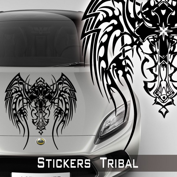 Autocollant sticker voiture moto signe infini tribal tuning infinity  symbole r4