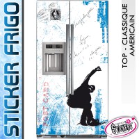 Stickers Frigo Surf Hiver Carte Postale