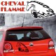 stickers Tuning Cheval Flamme 
