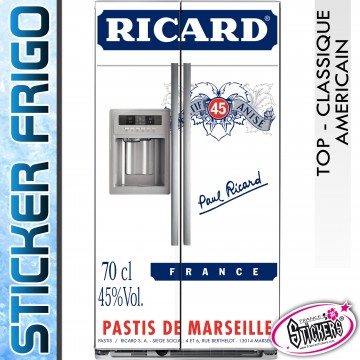 Stickers Frigo Ricard - Américain & Classique pas cher FRANCE STICKERS