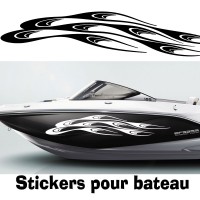 Adhesif Coque bateau vague 2