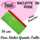 Raclette de pose Verte avec feutrine pour Stickers et Autocollants