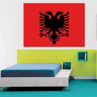 Autocollant Drapeau Albanie