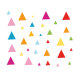 Stickers Autocollant Triangle de couleur
