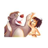 Stickers Mowgli et Balou