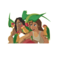 Stickers Tarzan et Jane