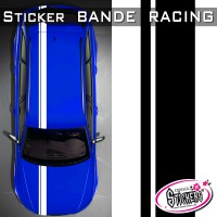 Sticker autocollant bande 1 liseret capot de voiture- - Déco Sticker  Store-9.10€