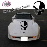 Stickers Punisher Corvette