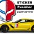 Stickers Autocollant Punisher Corvette