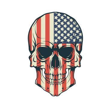 Stickers Autocollant Harley Davidson Skull