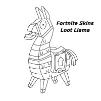 Stickers Autocollant Fortnite Loot Llama