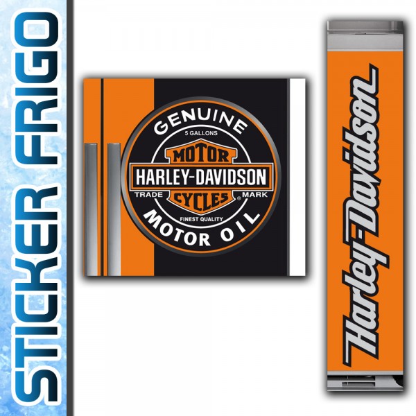 Stickers Frigo Harley Davidson pas cher •.¸¸ FRANCE STICKERS¸¸.•