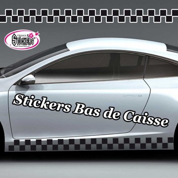 Stickers Autocollant Bas de Caisse vendu par 2