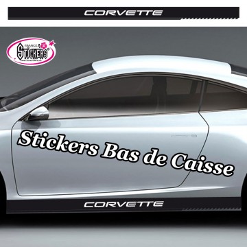  Stickers Autocollant Bandes Racing Bas de Caisse Personnalisé vendu par 2
