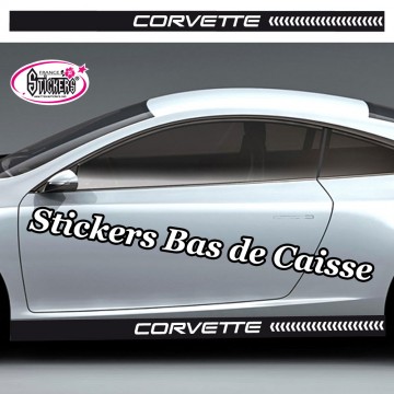 Stickers Autocollant Bandes Racing Bas de Caisse Personnalisé vendu par 2