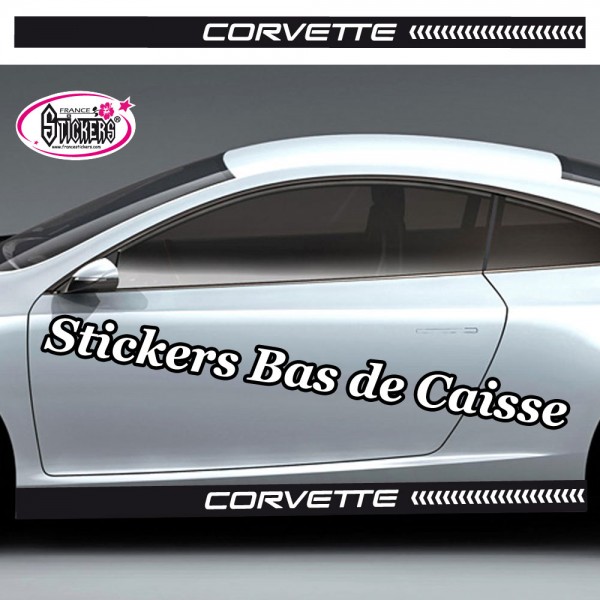 Stickers autocollants bandes damiers racing