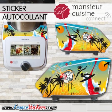Stickers Autocollants Monsieur Cuisine Connect MCC - Plage