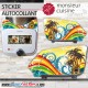 Stickers Autocollants Monsieur Cuisine Connect MCC - Déco Année 70