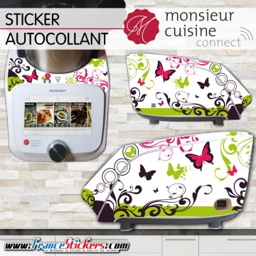 Stickers Autocollants Monsieur Cuisine Connect MCC - Papillon et Floral