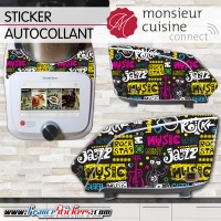 Stickers Autocollants Monsieur Cuisine Connect MCC - Musique