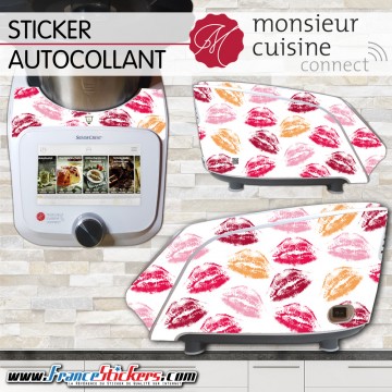 Stickers Autocollants Monsieur Cuisine Connect MCC - Bouche Bisous