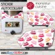 Stickers Autocollants Monsieur Cuisine Connect MCC - Bouche Bisous