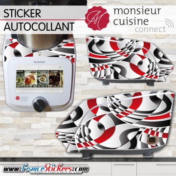 Stickers Autocollants Monsieur Cuisine Connect MCC - Déco année 70