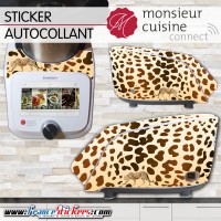 Stickers Autocollants Monsieur Cuisine Connect MCC - Peau de Leopard