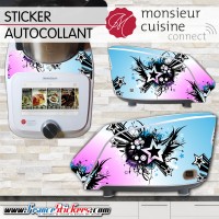 Stickers Autocollants Monsieur Cuisine Connect MCC - Déco année 70