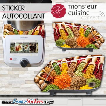Stickers Autocollants Monsieur Cuisine Connect MCC - Épices