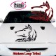 Stickers Autocollant Loup Tribal