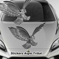 Stickers Autocollant Aigle Tribal