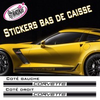 Stickers Autocollant Bandes Racing Bas de Caisse Personnalisé vendu par 2