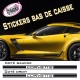 Stickers Autocollant Bandes Racing Bas de Caisse Personnalisé vendu par 2